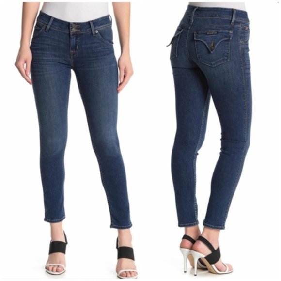 HUDSON Collin Crop Stretchy Skinny Bastille Jeans - Picture 1 of 11